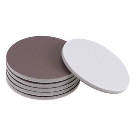 uxcell 4-Inch Sanding Sponge Hook and Loop Sanding Disc Wet/Dry for Car Wood Drywall Metal Brown Corundum 800-1000 Grit 6 Pcs
