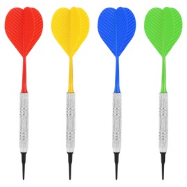 Accmor 12 Pack Soft Tip Darts, Bar Dart, Plastic Tip Darts Set, Attach Extra 100 Black 2BA Replacement Tips, Soft Tip Darts for Electronic/Plastic Dartboard