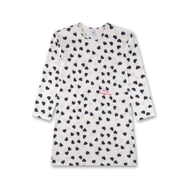 Sanetta Girls Nightdress Off-White | Sustainable and Comfortable Cotton Nightdress for Girls Sleepwear for Girls, beige