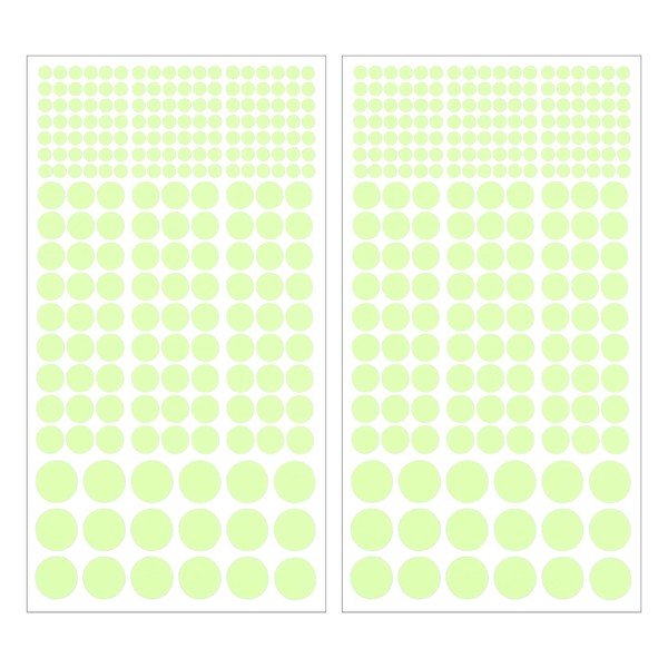 sourcing map Glow in The Dark Dot Stickers, Glow Dot