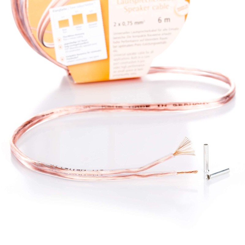 inakustik 003020006A Speaker Cable 6 m Transparent 2 x 0.75