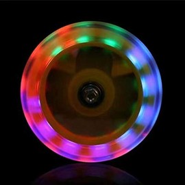 HUWAY training wheels flash mute wheel bicycle stabiliser mounted Kit compatible for bikes of 12 14 16 18 20 Inch， 1 Pair (blue2)