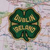 VAGABOND HEART Dublin Ireland Patch - Shamrock Souvenir Iron On