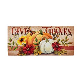 Evergreen Flag Indoor Outdoor DÃ©cor for Homes Gardens and Yards Give Thanks Sassafras Switch Mat