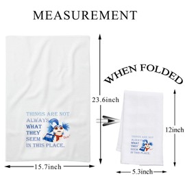 BDPWSS Sarah & Jareth Gift Things are Not Always What They Seem in This Place Kitchen Towel Ello Worm Tea Towel (Seem in Place TWCA)
