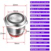 Kiligen 20A/12-24V Blue LED 19mm Momentary Stainless Steel Push Button