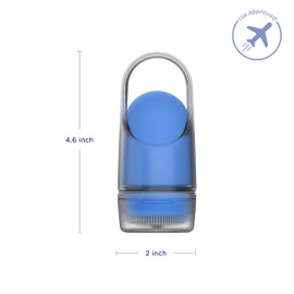 Ubbi Sunsqueeze Sunscreen Applicator, Refillable Roll On, Soft Silicone Bristles for Babies and Toddlers, Easy to Clean, Dishwasher Safe, Holds 3.38 Fluid Oz, Blue & Yellow 2 Pack