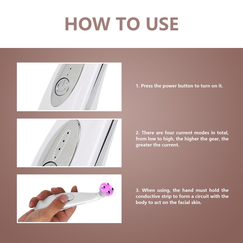 Eye Massage Wand Wrinkles Eye Bags Removing AntiAging Electric Vibration