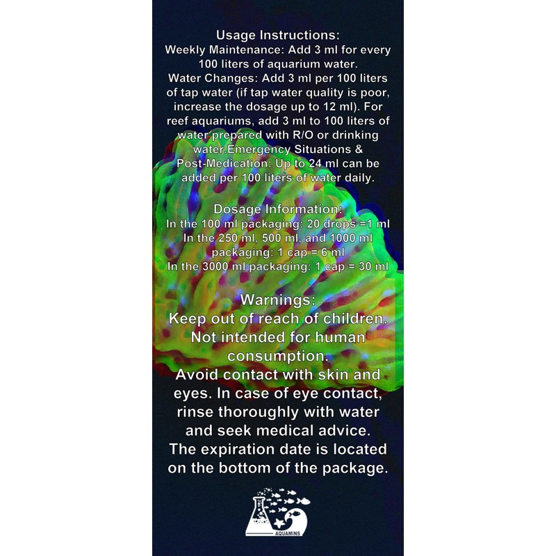 Aquamins Aqua Anti Ammonia 100ml/3.38fl oz