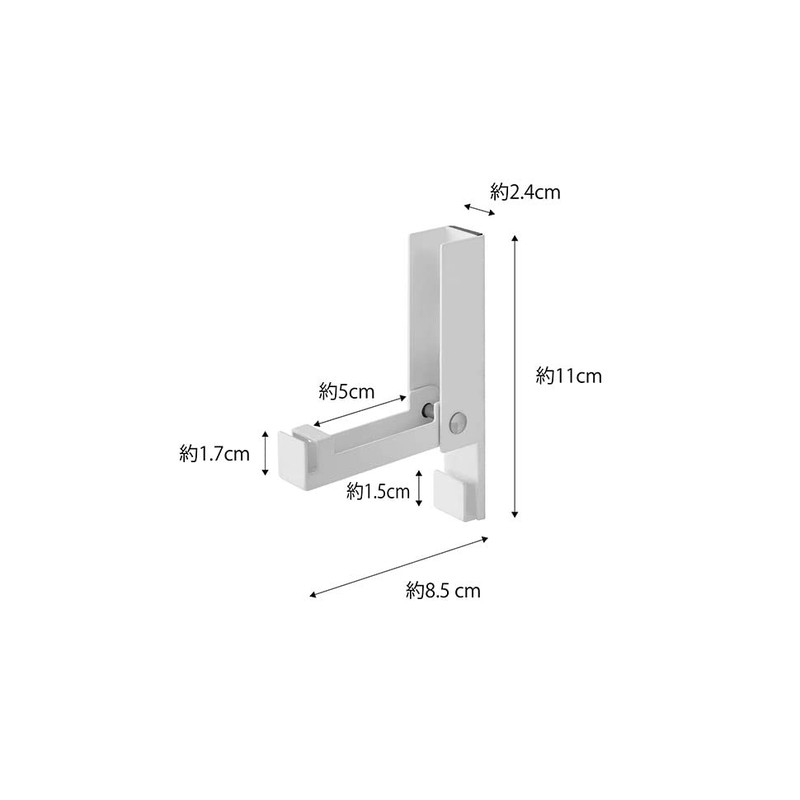 Yamazaki 5742 Wind Chime & Shimenawa Holder, White, Approx. W2.4