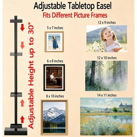30''Adjustable Tabletop Easel Stand, Picture Frame & Sign Display Stand