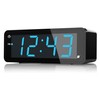 KWANWA Digital Alarm Clock with Large 1.8" LED Display, Battery