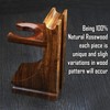 Quality Made Shaving Razor and Shaving Brush Stand. with Walnut