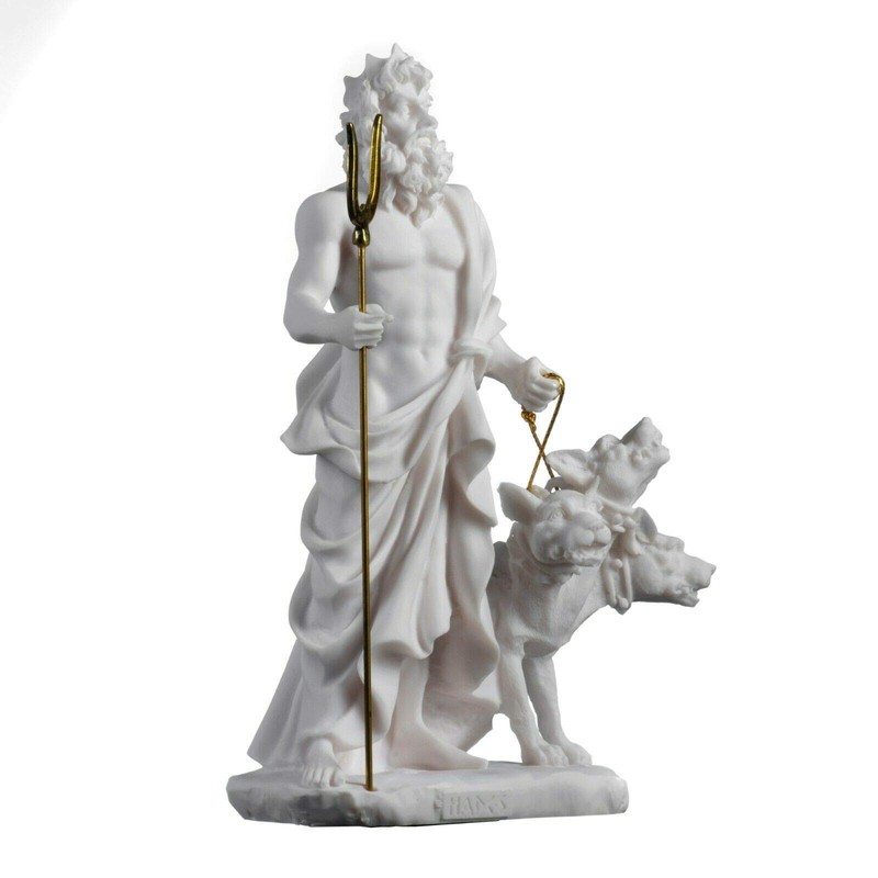 Pluto Hades Lord of the Underworld Greek Statue Dead Figurine