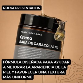 100gr Crema Baba de Caracol para Hombres; regenera la piel dañada, desvanece manchas, Mejora la elasticidad y firmeza de la piel al estimular la renov
