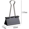 1pc Size 60mm Double Clips Extra Large Metal Black