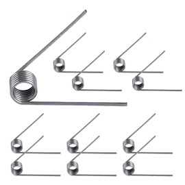 Qrity Pack of 10 Torsion Spring Made of 304 Stainless Steel, Torsion Spring in V-Shape, Mechanical Torsion Springs, Outer Diameter 5 mm, 6 Rounds, 60° Deflection Spring