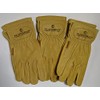 Plainsman 3-Pack Premium Cabretta Goatskin Leather Work Gloves (Extra Large)