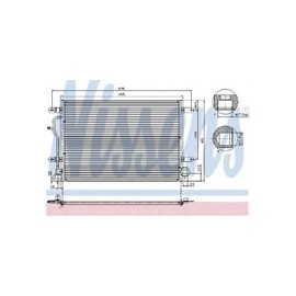Nissens 94665 Condenser, air conditioning