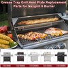 Hiorucet Grease Tray Grill Heat Plate Replacement Parts for Nexgrill