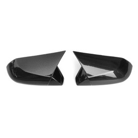 IKON MOTORSPORTS Mirror Cover, Compatible with 2018-2026 Toyota Camry & 2019-2022 Toyota Avalon, M Style Carbon Fiber Paint ABS Plastic Rear View Mirror Protector Cap, 2PCS