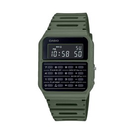 Casio CA53W Vintage Series | Green | Data Bank | 1/100 SEC Stopwatch | Water Resistant | 8 Digit Calculator | Dual Time | Resin Band | Resin Case | Auto Calendar | Daily Alarm | 5 Year Battery
