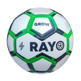 RAYO Grow Size 3 Machine Stitched Football for Kids | Material : PVC | Multicolor | Training Football for Children | For Grass and Clay Grounds | 1.2 MM Thickness Recreational Lightweight Football