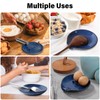 FFQ Egg Cracker Spoon Holder, Spoon Rest for Kitchen, Ceramic