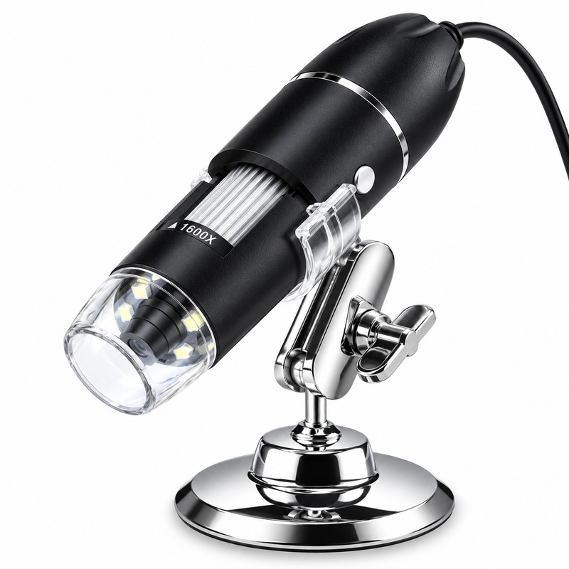 USB Digital Microscope for Close-Up Inspection – 50X–1600X Magnification with
