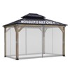 BPS 10' x 13' Gazebo Universal Mosquito Netting Screen Replacement,