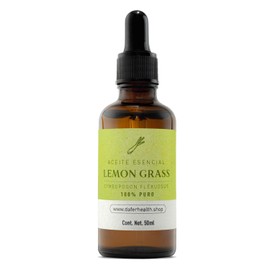Aceite Esencial 100% Puro y Natural - Diferentes Aromas y Tamaños - Utilizados para Masajes, Aromaterapia y Creacion de Cosméticos (50 Ml, Lemon Grass)
