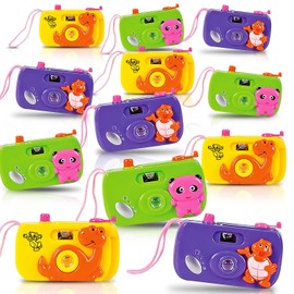 ArtCreativity Kids Camera Toy Set with Images in Viewfinder (12PCs) Pretend Play for Toddlers, Great for Birthday Party Favors for Kids 3-5, Goody Bags Birthday Gifts, Goody Bag Stuffers