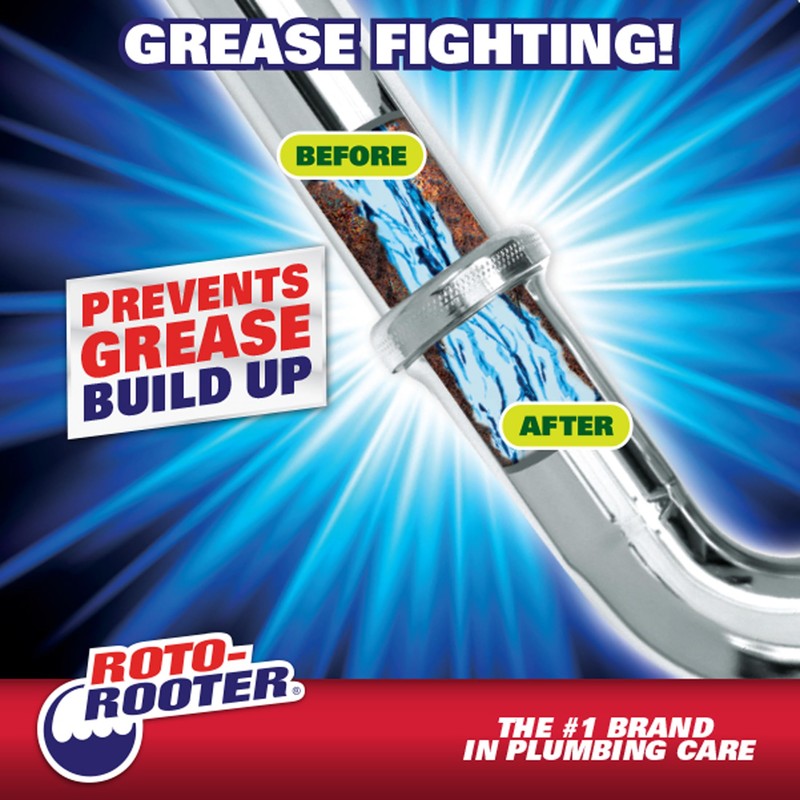 Roto-Rooter 351271 Build-Up Remover Drain Cleaner, 64 oz