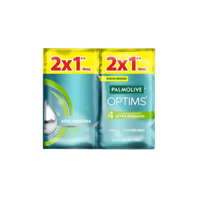 Caja Palmolive Optims Shampoo 2 En 1 Con 1152 Sobres