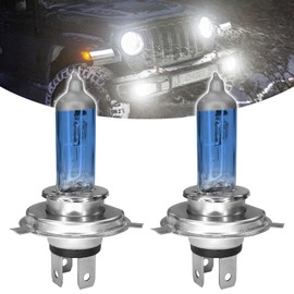 SamWinGear H4 Headlight Bulb H4 Halogen Head Light Bulbs, Ultra White Bright Halogen Headlight Bulb 12V 100W High Beam Low Beam Fog Light Bulbs, Universal Light Lamp for Most Cars, Trucks, SUVs (H4)