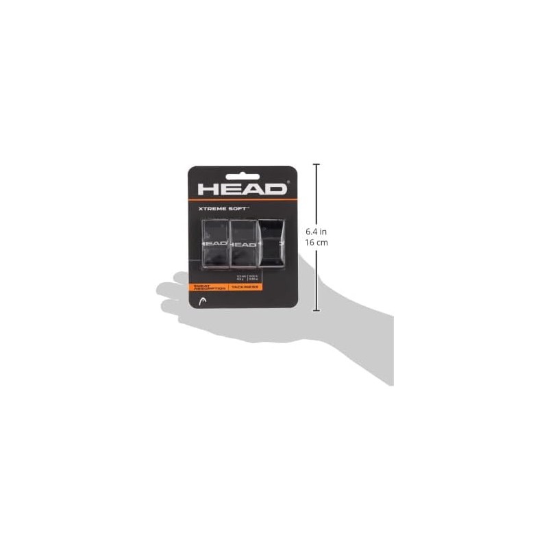 HEAD Overgrip Xtreme Soft, Negro, Una Talla