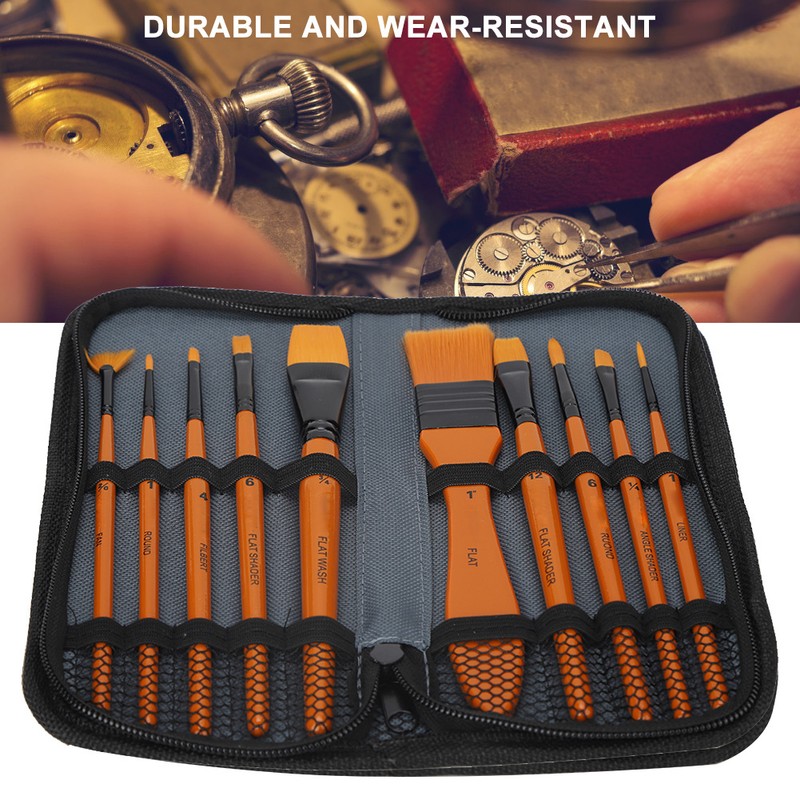 10pcs Watch Cleaning Brush Dust Rust Removal Watch Repairing Tool