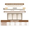 KAMANINA 2 Pack Curtain Rods for Windows 48 to 84