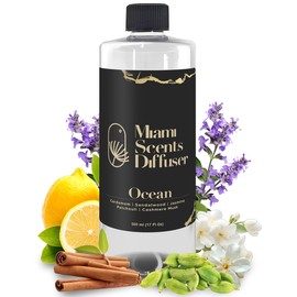 Ocean My Way Scent Inspired by The One Hotel 17 FlOz - 500 ml Essential Oils Aroma for Home Office Diffuser Luxury Fragance Refill Aromatherapy Fresh Blend of Sandalwood Cardamom Patchouli and Jasmine