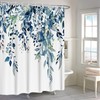 ASDCXZ Leaves Shower Curtain 180 x 180 cm, Spring Simplicity