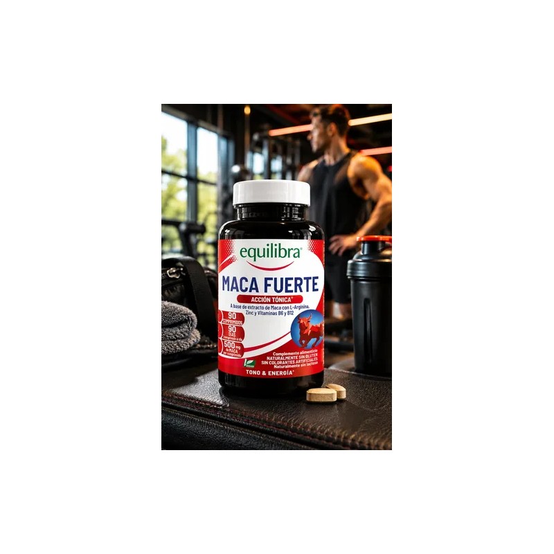 Maca Fuerte Equilibra 90 Tabs Energía Cansancio - Vegano