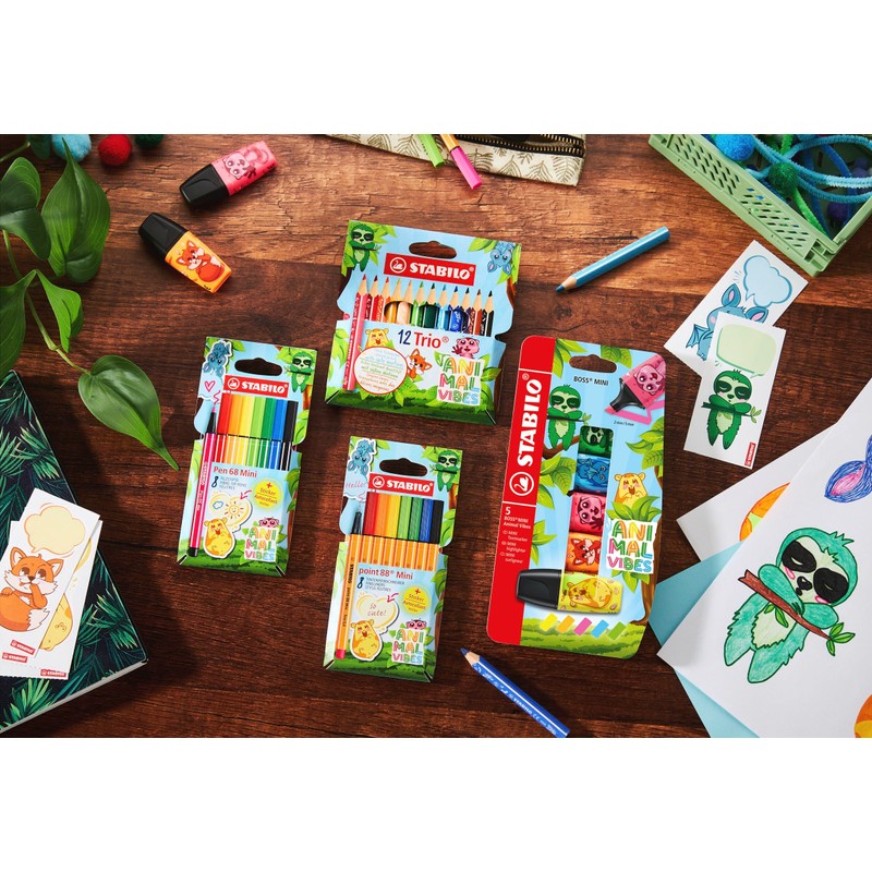 STABILO point 88 Mini - Animal Vibes - Fineliner -