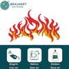 Fire Flames Patch for Iron-On or Sew On Iron-On Patch
