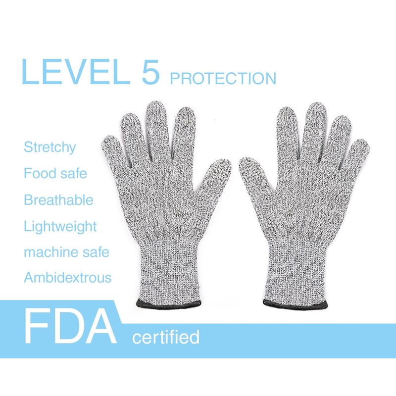 VViViD Cut Resistant Multi-Purpose Large Protective Gloves (3 Pair Value