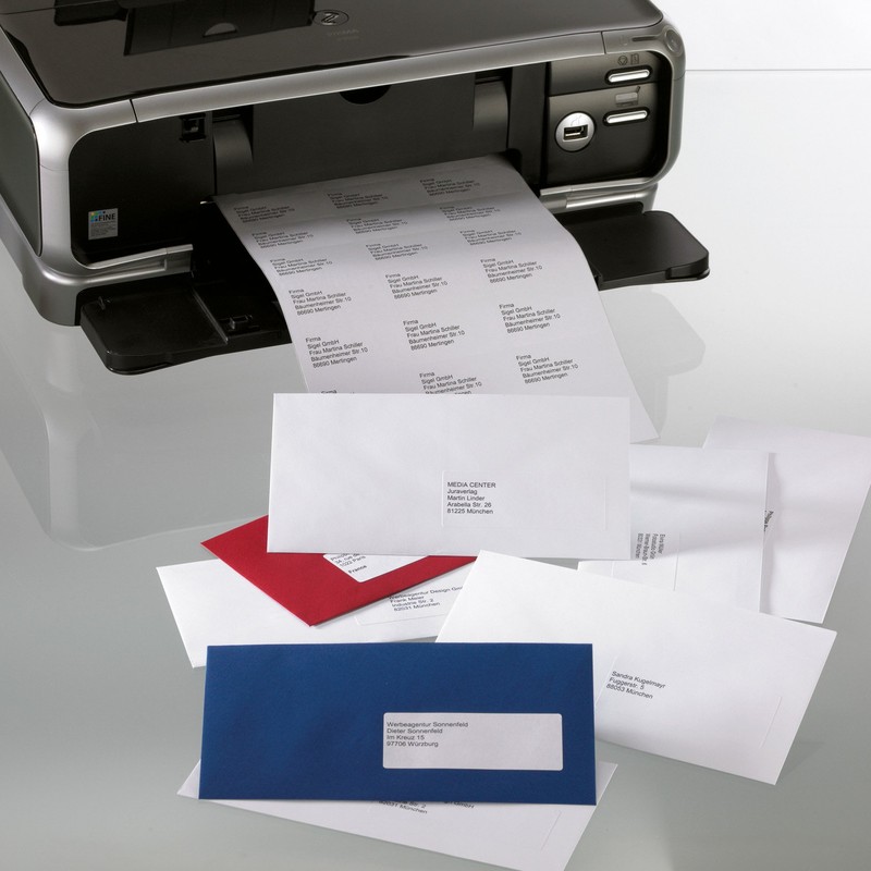 Sigel LA322 Address Labels, white, rounded corners, 99.10x67.70 mm (A4),