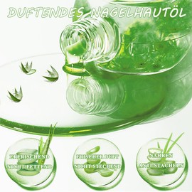 Virellay Aloe Vera Nail Cuticle Oil, Nail Oil Repair & Protect, Nourishing Nail Cuticle Oil, Cuticle Care for Hands Nails Cuticles Aloe Vera Dried Flowers Nail Care Cuticle Oil (15 ml)