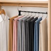 Space-Saving Pants Hangers for Closet Organization – Non-Slip Multi-Layer Rack