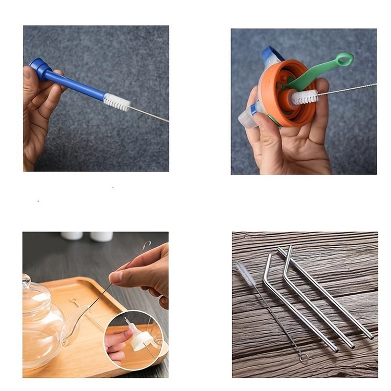 Multifunctional Cleaning Brush Set for Crevice Brush, Pot Cleaning, Bottle