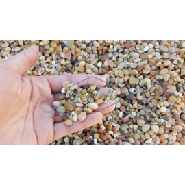 Plantdrafts Aquarium Aquarium Natural Beach Gravel (Small)  fish shrimp substrate aquascape hardscape - 20 pound