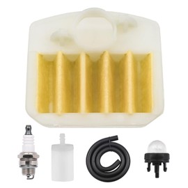 FitBest Air Filter 537024002 with Tune Up Kits for Husqvarna 340 340E 340EPA 345 345E 345EPA 346XP 350 350EPA 351 351EPA 353 353EPA Chainsaw Replaces# 537024003